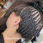 Braided Mohawk w/middle crochet