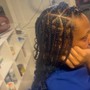 Medium knotless Braids