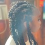 Smedium Ponytail Feed-In Braids