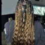 Medium Mid back Knotless Braids