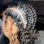 (4) Stitch Feed-In Braids