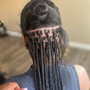 Medium knotless Braids