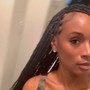 Medium knotless Braids