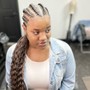 Small Knotless Box Braids/ bra strap