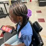 Kid braid styles, crochets or added weave styles