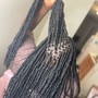 Shoulder length medium butterfly locs