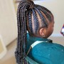 Kids 2 braided ponytails