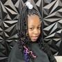 Kids Medium Mid-back Knotless Braids (11rys& under)