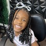 Kids Medium Mid-back Knotless Braids (11rys& under)