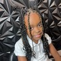 Kids Medium Mid-back Knotless Braids (11rys& under)