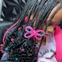 Kids Medium Mid-back Knotless Braids (11rys& under)