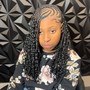 Kids Knotless Braids with Feedin Braids