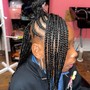 Men Box Braids (mid back)