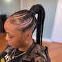 Large Knotless Braids