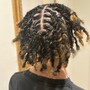 Small Natural Kinky Twist (w/Shaved Sides)