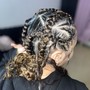 Goddess knotless Braids