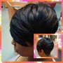 Updo/Ponytail with weave