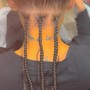 Medium knotless Braids