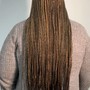 Boho knotless braids