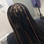 Large knotless braids