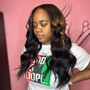 Relaxer touch up/ Roller set