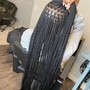 Small Medium Goddess Braids