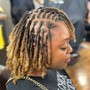 Mid-Back Locs with Ropes