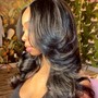 Versatile Quick Weave w/leaveout 3 Raw Hair Bundles Included