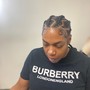 Feed In Braids Updo