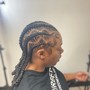 Feed In Braids Updo