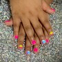 Shellac Manicure + Acrylic Nails