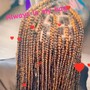 Medium knotless Box Braids