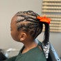 Medium Knotless braids (hair included)