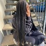 Small knotless braids med back