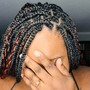 Purchased braided hair color