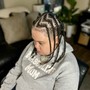 4 to 6 Cornrows w/hair included