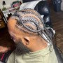 Men’s Straight-back Cornrows (2-6)