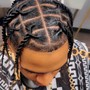 Locks Styling ( Braids /Updo /  Two strand) Not A Retwist..