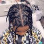 Dread Locs Extensions With 100% Natural Human Hair Added