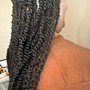 Faux Locs braid shoulder