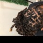 Kids Locs retwist (shave sides, undercut)