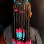 Kid's Feedin Cornrows w/ Knotless Braids