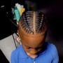 Kid's Feedin Cornrows (6 to 12 Cornrows)