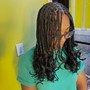 Freestyle straight back braids