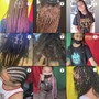 Basic Individual Braids w/Extensions (Jumbo, Large, Medium, Small)