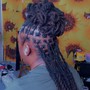 Feed in braids ponytail