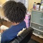 Natural hair Blow out