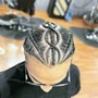 Jumbo Cornrows no extensions (2 lines)