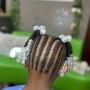 Kids knotless Braids w/ curls med