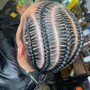 Mens stitch Braids Cornrows